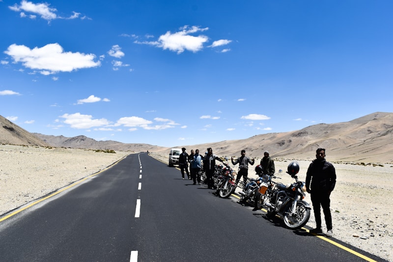 leh-ladakh-bike-trip good road clear weather desert mountain in some people