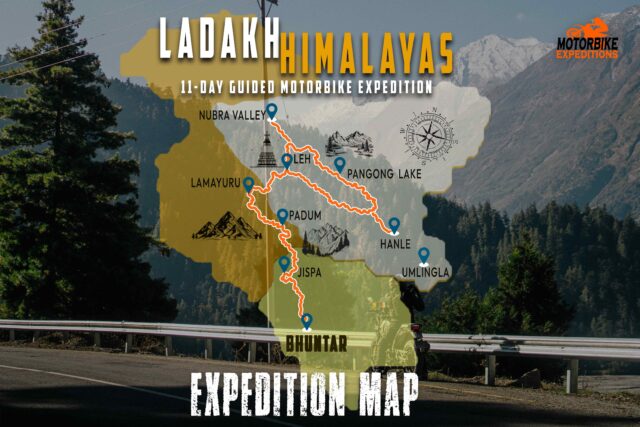 Ladakh Expedition Map